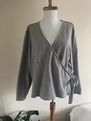 £30 • Buy Fatface Athleisure Marnie Grey Front Wrap Side Tie Ballerina Style Cardigan Uk L