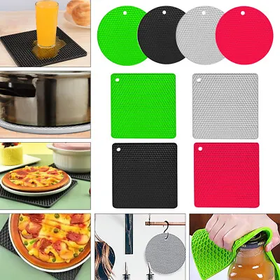 £2.69 • Buy 4X Non-slip Silicon Kitchen Table Mat Washable Insulation Dining Heat Placemat