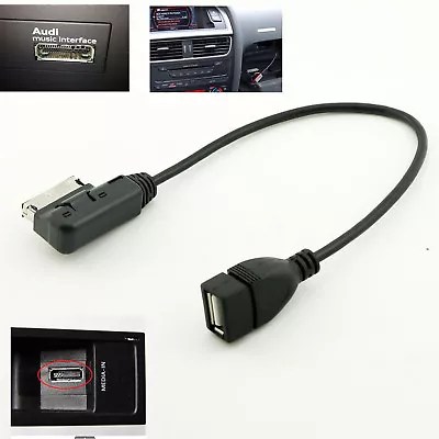 For Audi Flash Drive Car Audio Music Interface AMI MMI AUX To USB Adapter Cable • $7.98