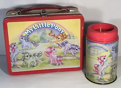 2003 HASBRO My Little Pony Metal Lunchbox With Thermos • $22.49