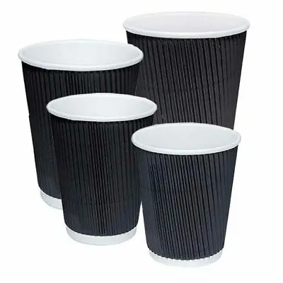 Disposable Coffee Cups Triple Wall 4Oz 8Oz 12Oz 16Oz W/Lids Takeaway Cups Bulk • $260