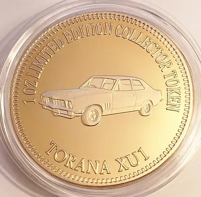 $12.50 • Buy NEW 2016  TORANA XU1  M/Car Series 2 1 0z HGE 999 24k Gold Coin LTD 2,500 