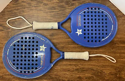 Two Vintage Marcraft International Paddle Ball Racquet New State Red White Blue • $74.99