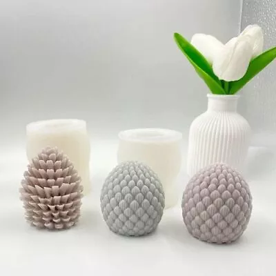 Pine Cone Candle Silicone Mold Gypsum Soap Mold Resin Craft Making Tools • $15.55