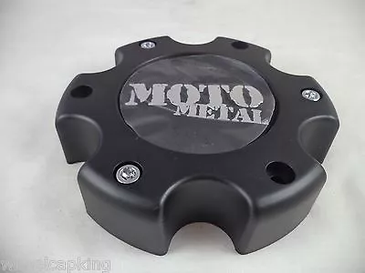 Moto Metal Matte Black Custom Wheel Center Caps #MO909B6139YB NEW! (1 CAP) • $49