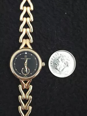 Ladies Watch French Michel Herbelin Gemmed Gold ETA Swiss 11 Jewel  • $429.95