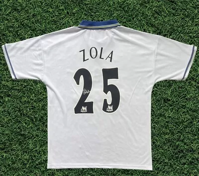 £129.99 • Buy Gianfranco Zola Genuine Signed Retro Chelsea Shirt Football Autograph