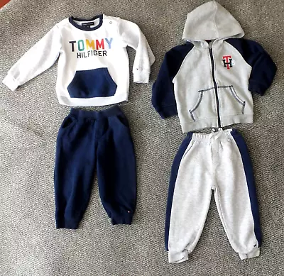 2 X Tommy Hilfiger Boys Grey Blue Mix Track Suits 24 M • £2.99