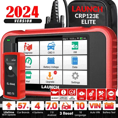 2024 LAUNCH CRP123E OBD2 Scanner Engine ABS SRS Code Reader Car Diagnostic Tool • $141