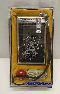 Trans World 8 Transistor Miniature Micro Pocket Radio AR-777 Japan W Case • $100