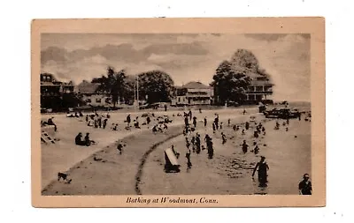 WOODMONT MILFORD CT ~ BEACH PEOPLE COTTAGES MIDAS PUB ~ Used 1910s • $9.49