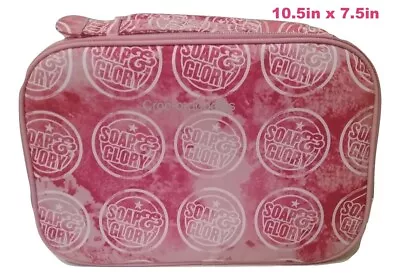 SOAP & GLORY Pink Toiletry Vanity Case Travel Cosmetic Wash Bag - BRAND NEW • £6.95