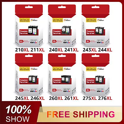 Ink For Canon PG-210XL 240XL 243XL 245XL 260XL 275XL CL-241XL 244XL 246XL 276XL • $17.45