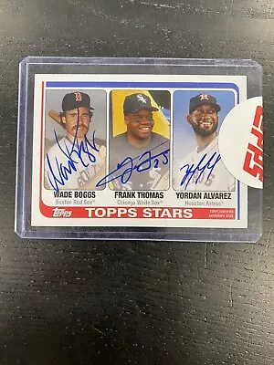 2020 Celebration Of The Decades Triple Wade Boggs Frank Thomas Rookie Auto RC • $108.50