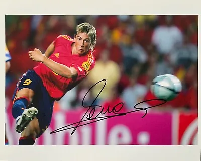 £84.99 • Buy Fernando Torres Spain Signed 10x8 Image F Photo UACC Dealer AFTAL RACC COA