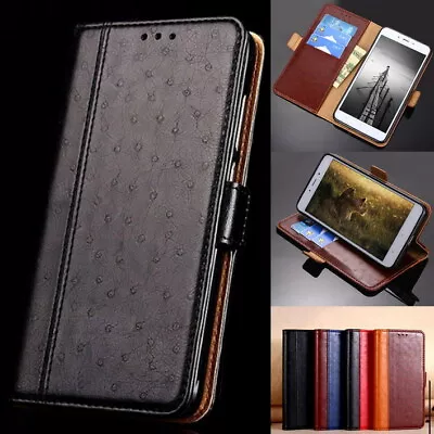 For LG G7 G8 G8X G8S K51 K52 Magnetic Stand Phone Cover Genuine Leather Case • £8.69