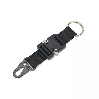 Tactical Belt Backpack Hook Keychain Clip Carabiner Belt Key Chain Loop Webbing • $9.49