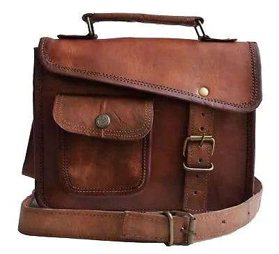 Mens Genuine Leather Small I Pad Tablet Case Satchel Shoulder Passport Man Bag • $46.32