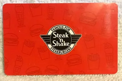Steak N Shake Famous For Steakburgers Red Background Collage 2019 Gift Card • $2.49