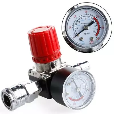 1/4  Air Compressor Regulator Pressure Switch Control Relief Valve Gauges 180PSI • $22.36