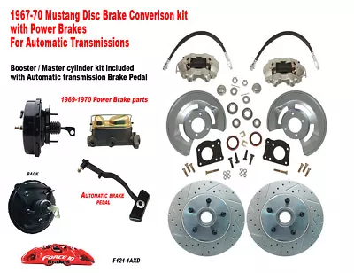 1967-68-69 Ford Mustang Front Drum To Power Disc Brake Conv Kit 11   XD Rotors • $874.75