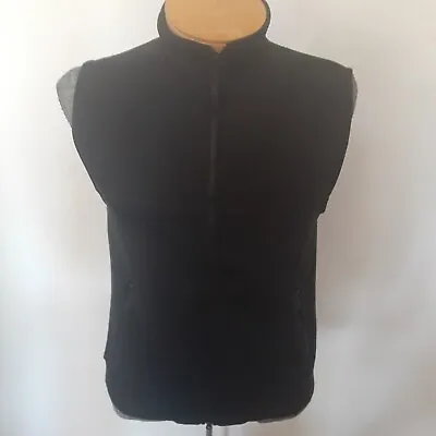 NWT Men's Vest Goodfellow Black Fleece Mock Neck Size Large $24.99 • $9.59