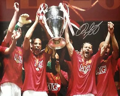 £69 • Buy Ryan Giggs Signed Manchester United 2008 Champions League Final Photo Coa Proof