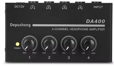 Depusheng DA400 Ultra-Compact 4 Channel Headphone Audio Stereo Amp • $25