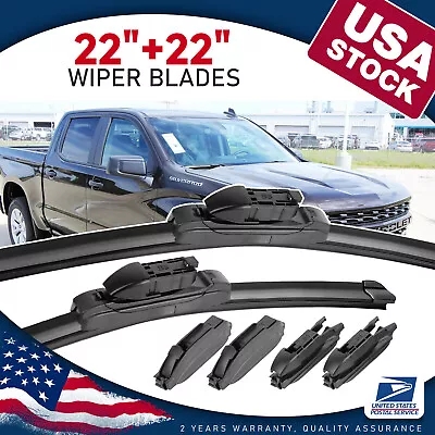 Fit 2006 2007 2008 Mercedes-Benz SLK280 Front Windshield Wiper Blades 22 +22  • $12.99