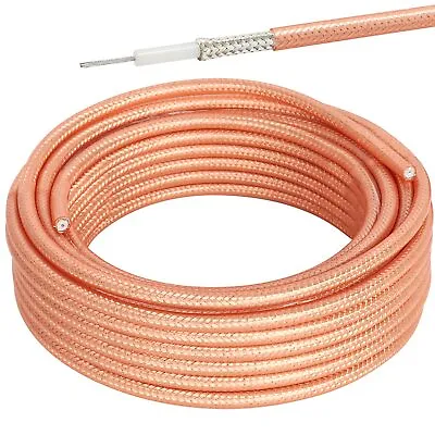 RG400 Coaxial Cable Low Loss M17/128 Double Braid Shield 50Ohm RF Flexible Cable • £8.15