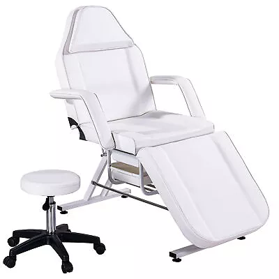 White Facial Bed Massage Salon Tattoo Chair Esthetician Beauty Equipment • $280.07