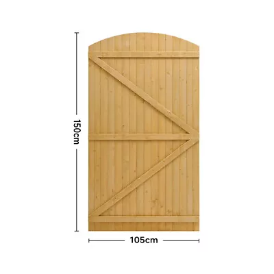 Pine Solid Wood Door Wooden Garden Gate Pedestrian Timber Entrance Cottage Gate • £69.95