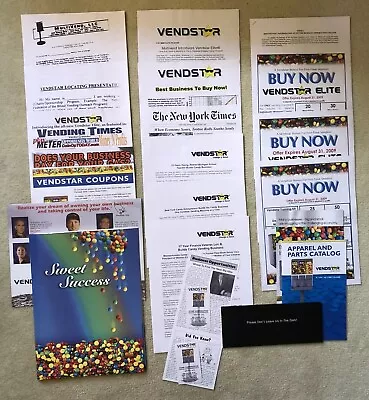 Vendstar 3000 Vending Machines Promotional & Informational Materials! Bulk Candy • $24.99