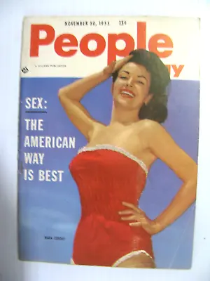 People Today Nov 30 1955 Vol 11 #11  Mara Corday - Bi-Weekly Mini-Magazine • $8