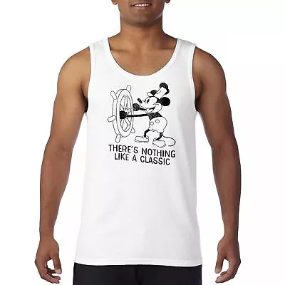 Steamboat Willie There Is Nothing Like A Classic Tank Top Cartoon Men's Top • $17.95