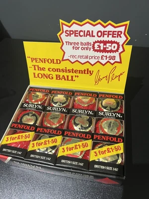 £35 • Buy Vintage Surlyn Covered Penfold Golf Balls In Display Box