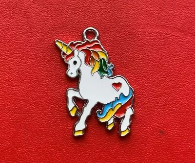 Unicorn Charms Pendants Enamel Metal • £2.15