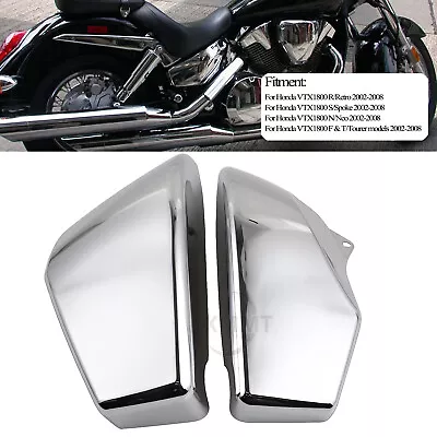 Left Right Chrome Battery Side Fairing Cover For Honda VTX1800 R/Retro 2002-2008 • $29.68