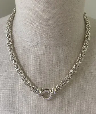 Milor Italy Sterling Silver Ornate Necklace • $99.99