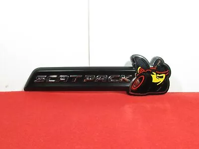 $57.33 • Buy DODGE CHARGER Chrome & Black Scat Pack Super Bee Grille Nameplate NEW OEM MOPAR