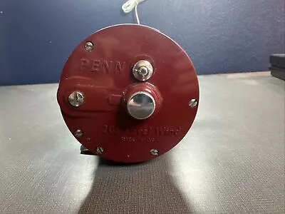 VINTAGE PENN PEER #209 REEL Rarer Red Color Spoonbill Deep Sea Level Wind • $45