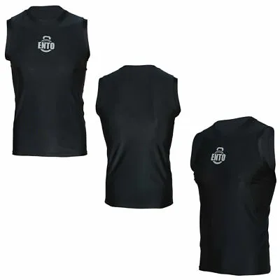 £9.99 • Buy Ento Men Compression Skin Base Layer Sleeveless Tank Top Sports Gym Fitness Vest