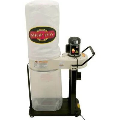 $439 • Buy Shop Fox W1727 1 Hp 800 Cfm Portable Dust Collector  9  Balanced Steel Impeller