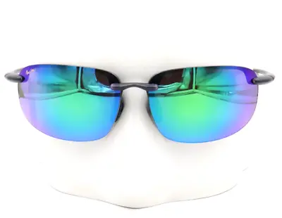 New Maui Jim HOOKIPA XLarge Green Rimless Polarized Sunglasses GM456-14 $219 • $175.20