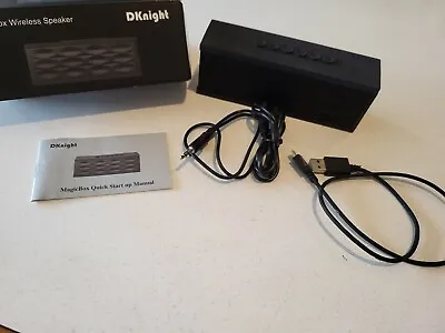 DKnight MagicBox Black Ultra-Portable Rechargeable Wireless Bluetooth Speaker • $40