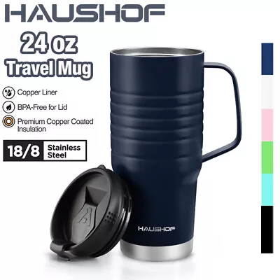 $25.99 • Buy HAUSHOF 24 Oz Travel Mug Vacuum Insulated Cola Travel Mug Double Wall Travel Mug