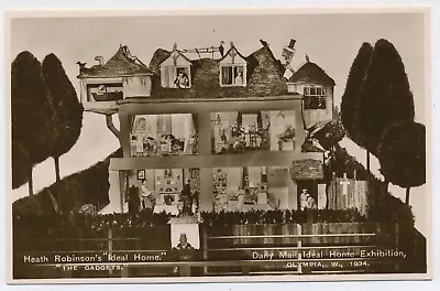 Heath Robinson The Gadgets Ideal Home Exhibition Olympia 1934 RP Postcard H3 • £3.99