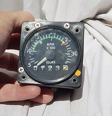 Aircraft & Helicopter Small Engine RPM Gauge Indicator Instrument • $84.22