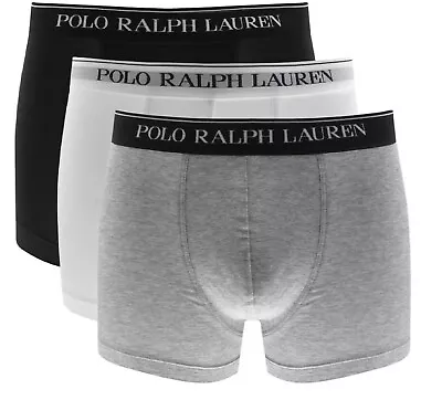 Ralph Lauren Mens Boxer Short Underwear Trunks 3 In A Pack Black Friday Offer • £20.99