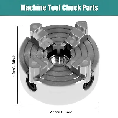 4-Jaw Lathe Chuck Zinc Alloy Wood Lathe Chuck With Wrench And Connecting* • £31.48